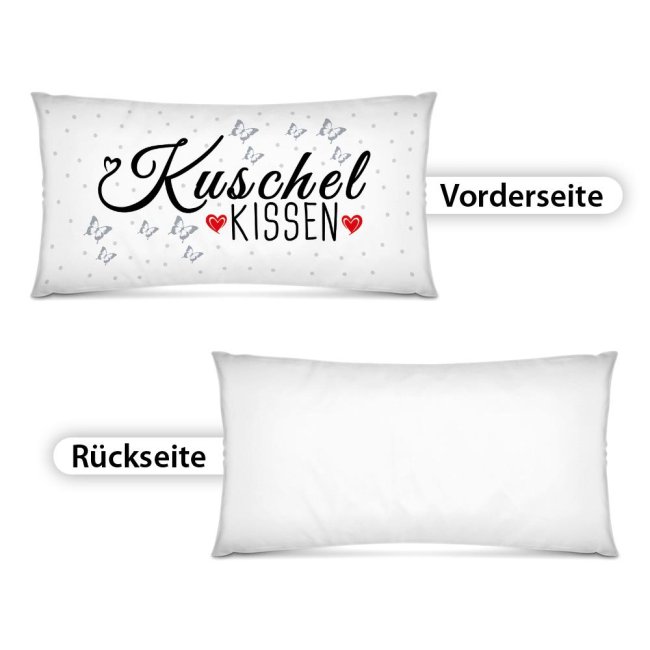 XXL-Deko-Kissen mit Spruch &quot;Kuschelkissen&quot; -  80 x 40 cm