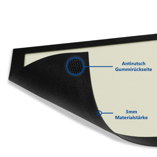 Fussmatte mit Gummirand - 75 x 50 cm