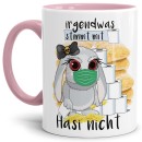 Anti-Hamster-Tasse Böses Hasi - Klopapier und Nudeln -...