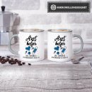 Berufe-Tasse Superheld Arzthelfer - Grau