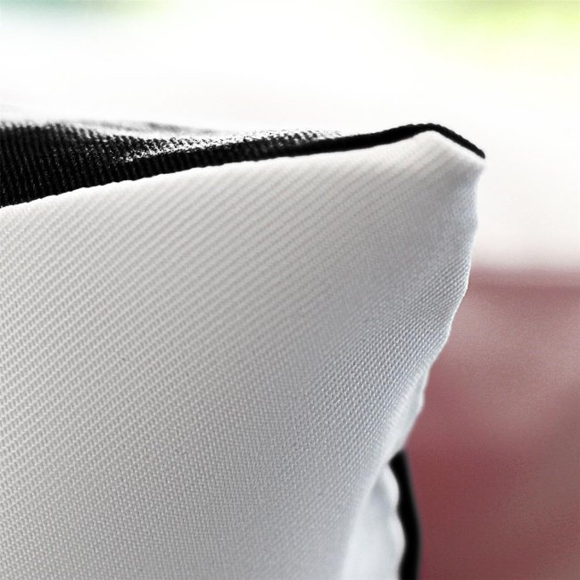 Kuschel-Kissen mit Spruch f&uuml;r Papa - Bester Papa - Farbkissen R&uuml;ckseite Schwarz