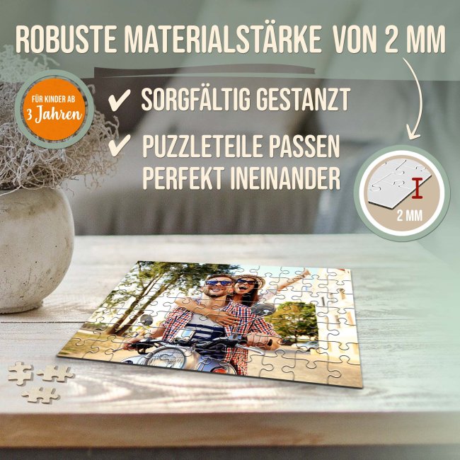 Fotopuzzle - 70 Teile inkl. bedrucktem Karton