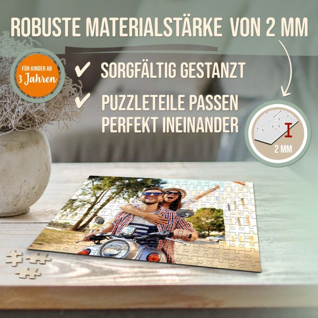 Fotopuzzle - 192 Teile inkl. bedrucktem Karton