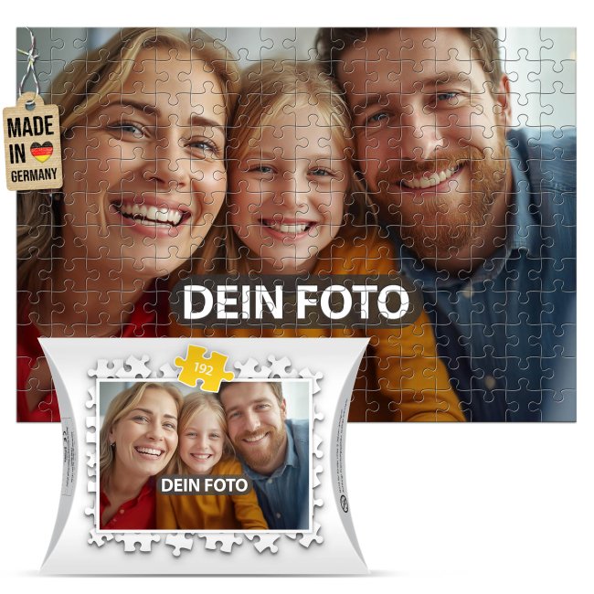 Fotopuzzle - 192 Teile inkl. bedrucktem Karton