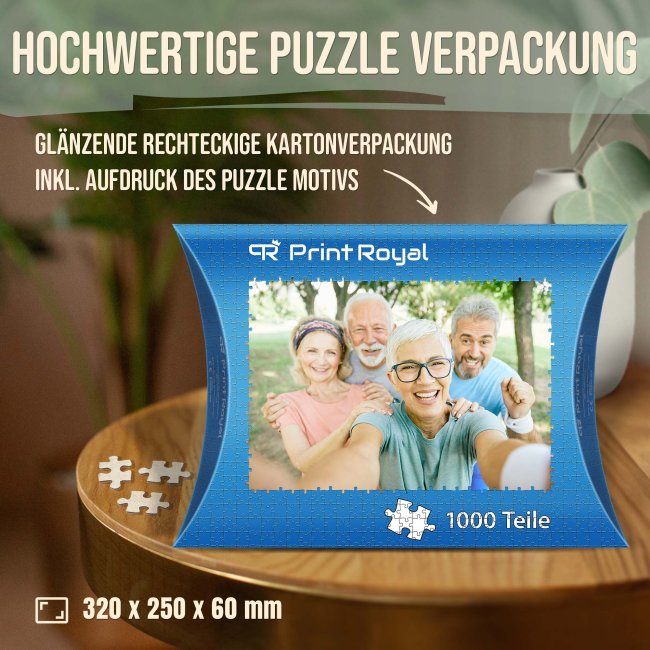 Fotopuzzle - 1000 Teile inkl. bedrucktem Karton