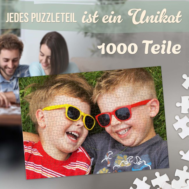 Fotopuzzle - 1000 Teile inkl. bedrucktem Karton