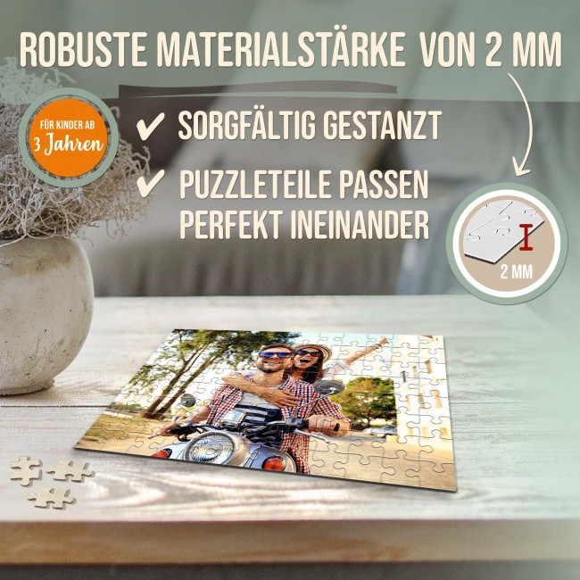 Fotopuzzle - 96 Teile inkl. bedrucktem Karton