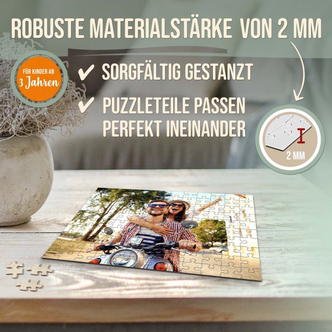 Fotopuzzle - 120 Teile inkl. bedrucktem Karton