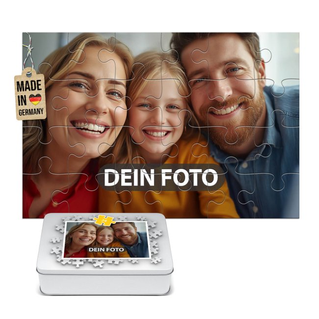 Fotopuzzle - 24 Teile inkl. bedruckter Metalldose