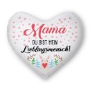 Herz-Kissen - Mein Lieblingsmensch - Für Mama