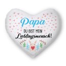 Herz-Kissen - Mein Lieblingsmensch - F&uuml;r Papa