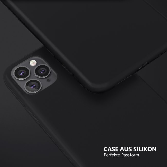 Bedruckte Handyh&uuml;lle f&uuml;r Apple iPhone 11 Pro Max - Silikoncase Schwarz