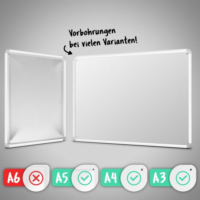 Hundeschild mit Foto und Spruch - Siehst Du mich mal ohne Leine - Querformat DIN A4
