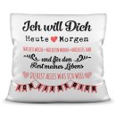 Kissen mit Spruch - Liebeserkl&auml;rung - in Rot -...