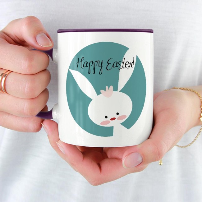 Farbige Fototasse in Violett