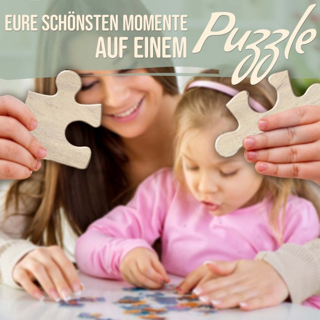 Holzpuzzle 12 Teile inkl. bedrucktem Karton