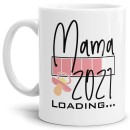 Tasse Loading - Du wirst Mama 2021 - Weiß