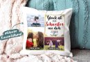 Kissen mit F&uuml;llung - Fotocollage - GL&Uuml;CK - zum...