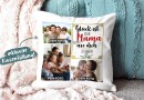 Kissen mit F&uuml;llung - Fotocollage - GL&Uuml;CK - zum...