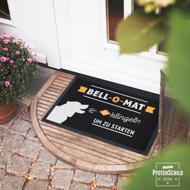 Fu&szlig;matte mit Spruch - Bell-O-mat - 60 x 40 cm
