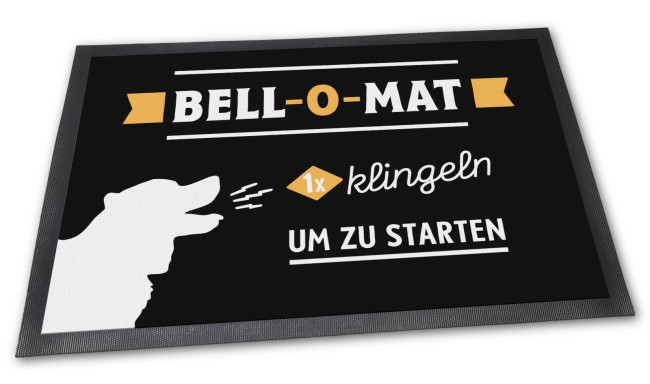 Fu&szlig;matte mit Spruch - Bell-O-mat - 60 x 40 cm