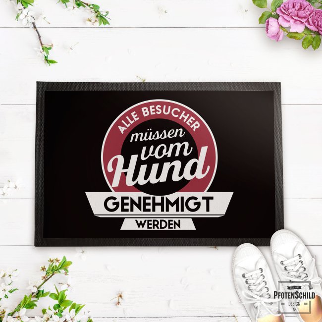 Fu&szlig;matte mit Spruch - Alle Besucher