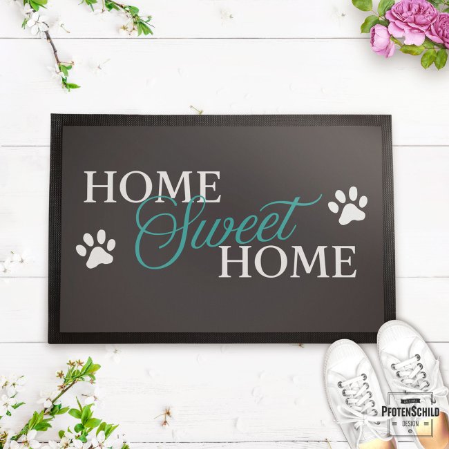 Fu&szlig;matte mit Spruch - Home sweet Home - 60 x 40 cm