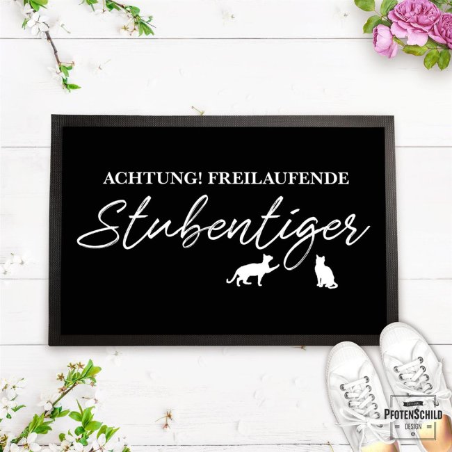Fu&szlig;matte mit Spruch - Stubentiger