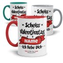 Tasse mit Spruch - Scheiss auf Valentinstag - TEXTPERSO-1