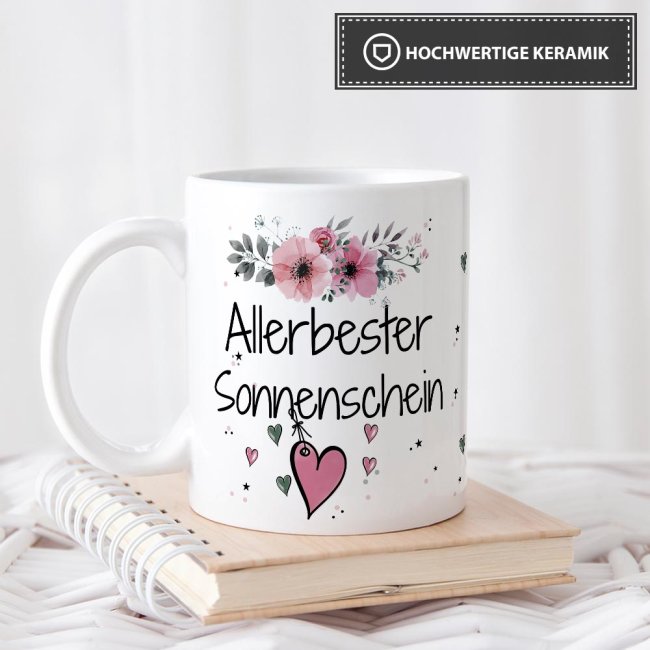 Tasse Mit Spruch 'I Love Helene' – Keramik, Schwarzer Henkel, Spülmaschinengeeignet