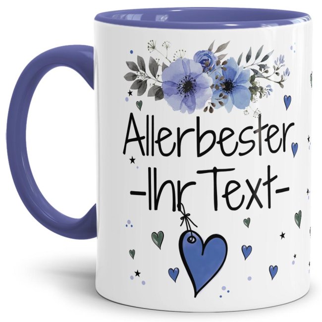 Tasse mit Spruch - Allerbester Ihr Name männlich