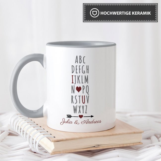 Tassen mit Spruch - I love you ILU -