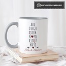 Tassen mit Spruch - I love you ILU -